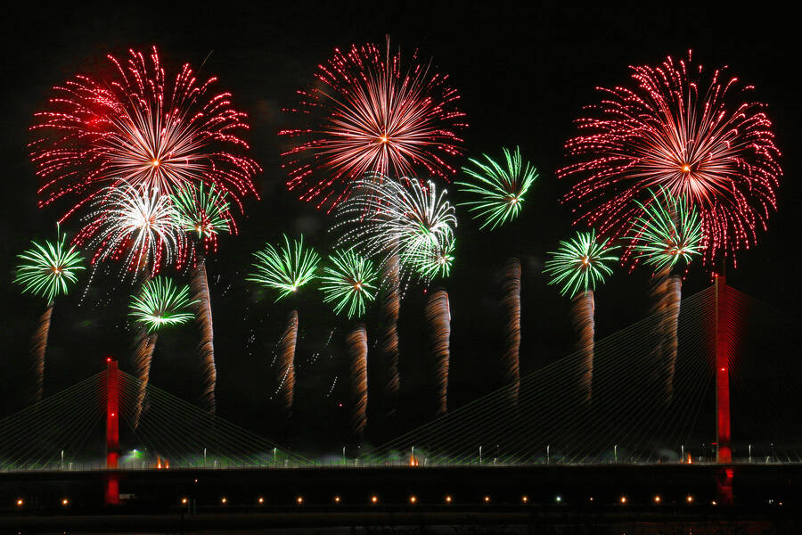 photographer WPNPHOTOIMAGES night  photo taken at Runcorn/Widnes Bridge Opening Night