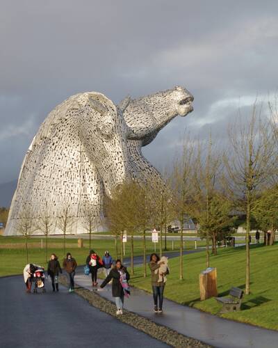 photographer Fotochawes landscape  photo. andy scott039s sculpture in helix park falkirk scotland.