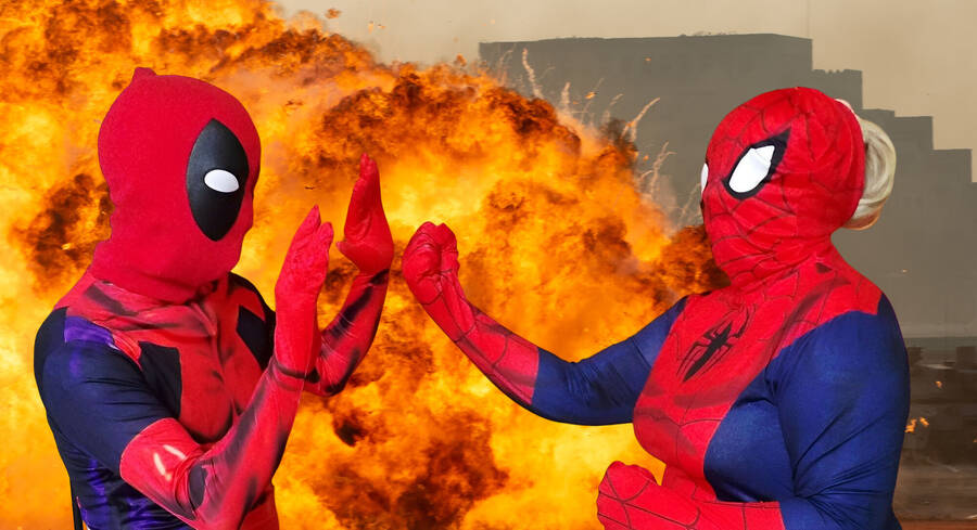 digital artist quasar1967 performance  photo taken at rhyl taken by brother