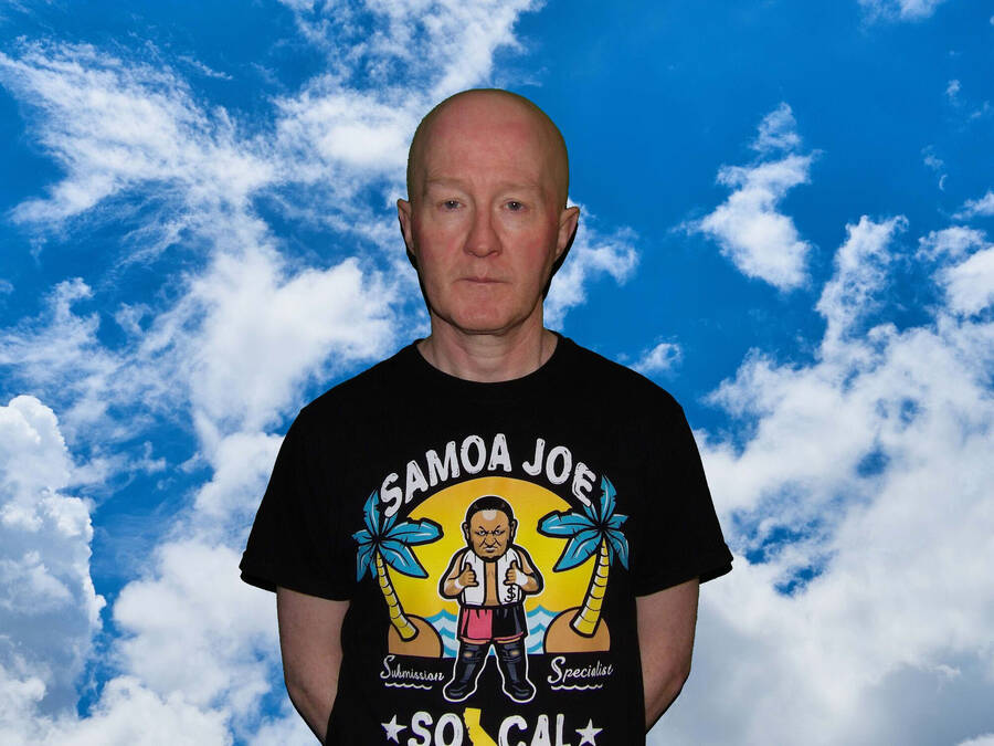 digital artist quasar1967 portraiture  photo taken at rhyl taken by brother