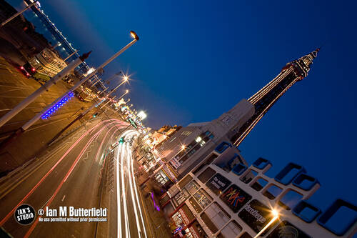 photographer ianbutty night modelling photo taken at Blackpool