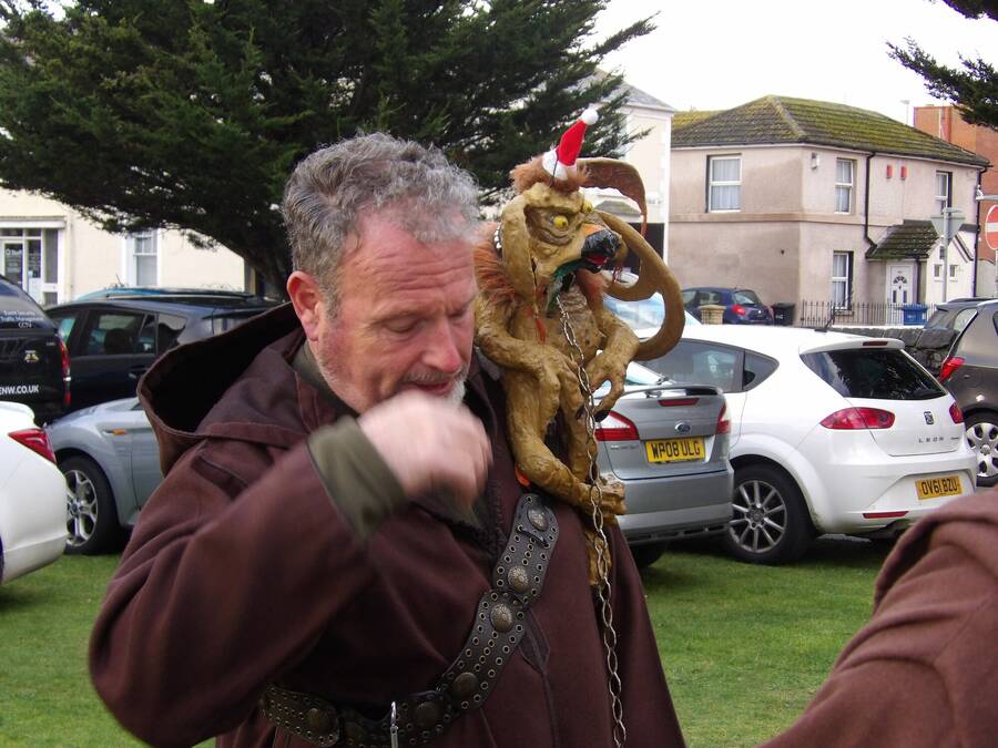 digital artist quasar1967 performance  photo taken at Rhyl taken by taken by brother